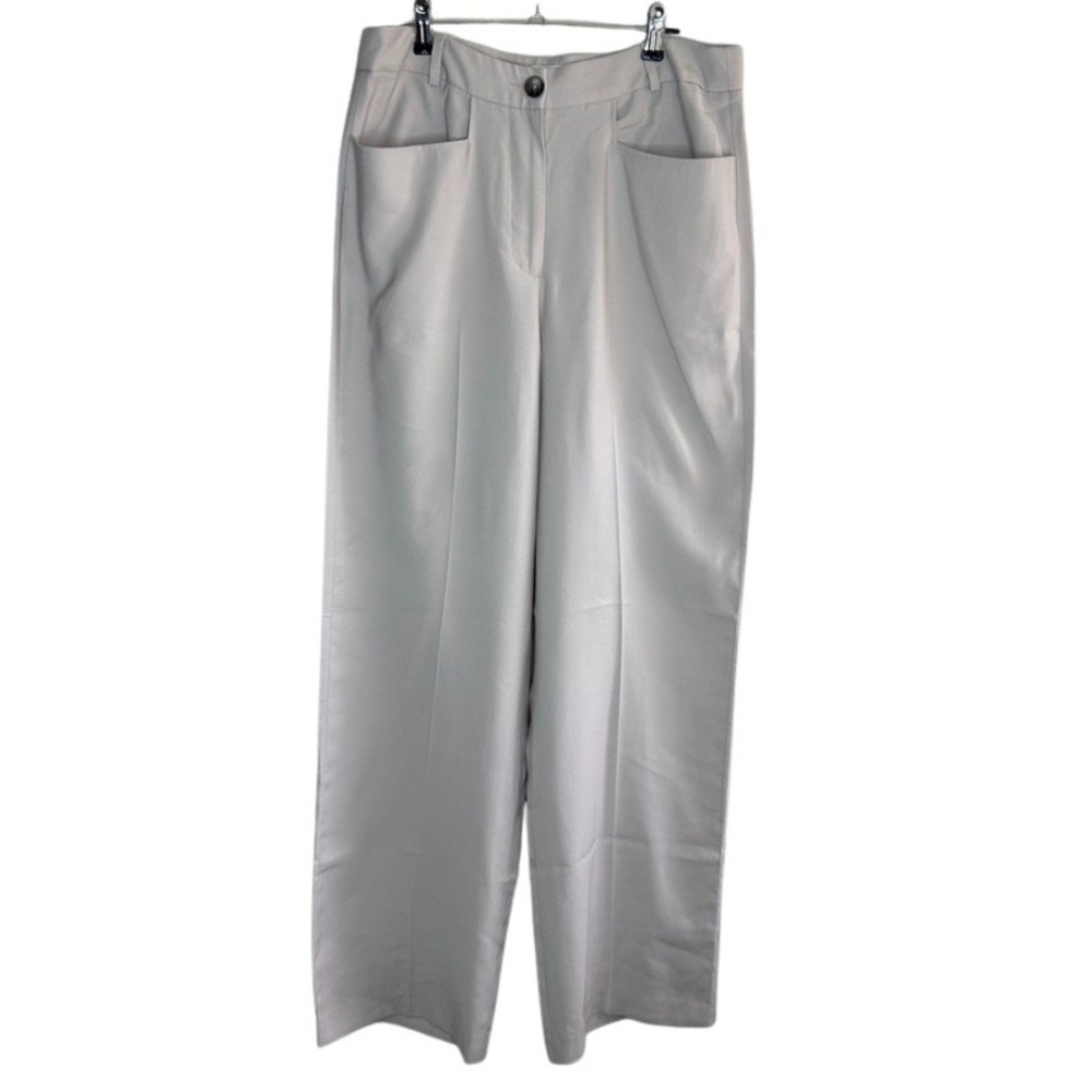 ba&sh Sun‎ Wide Leg Trousers NWT Ecru High Waist Pants Size 3 / US Large